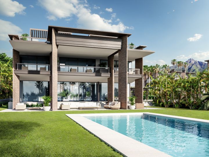 8 Contemporary style villas walking distance to Puerto Banus - Elegant Villa with Stunning Sea Views in Puerto Banús
