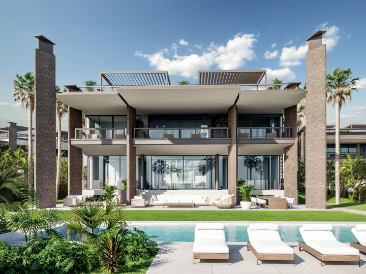 8 villas de estilo contemporáneo a poca distancia de Puerto Banús. - Elegante villa con impresionantes vistas al mar en Puerto Banús