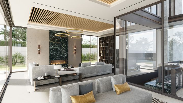 8 Contemporary style villas walking distance to Puerto Banus - Elegant Villa with Stunning Sea Views in Puerto Banús