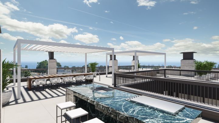 8 Contemporary style villas walking distance to Puerto Banus - Elegant Villa with Stunning Sea Views in Puerto Banús