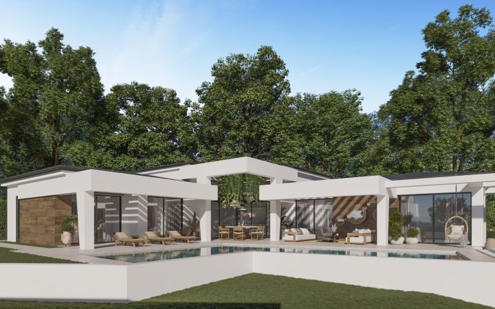 New independent villas in the Golf valley - Impressive Exclusive Villa featuring Modern Design in Nueva Andalucia