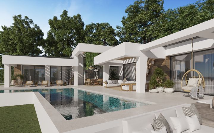 New independent villas in the Golf valley - Impressive Exclusive Villa featuring Modern Design in Nueva Andalucia