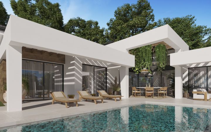 New independent villas in the Golf valley - Impressive Exclusive Villa featuring Modern Design in Nueva Andalucia