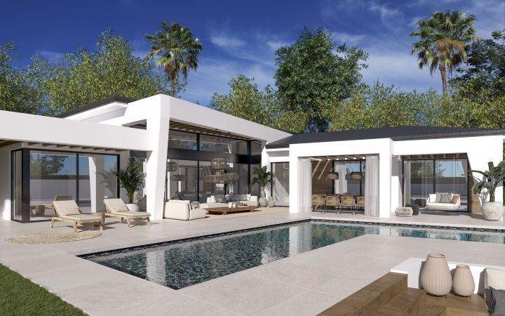 New independent villas in the Golf valley - Impressive Exclusive Villa featuring Modern Design in Nueva Andalucia