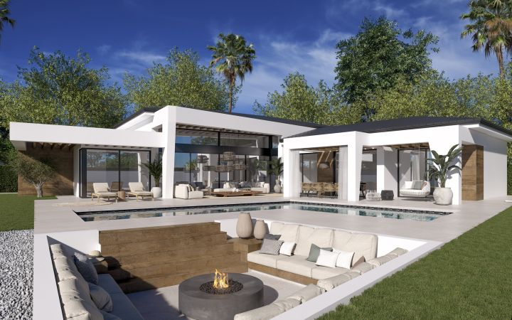 New independent villas in the Golf valley - Impressive Exclusive Villa featuring Modern Design in Nueva Andalucia