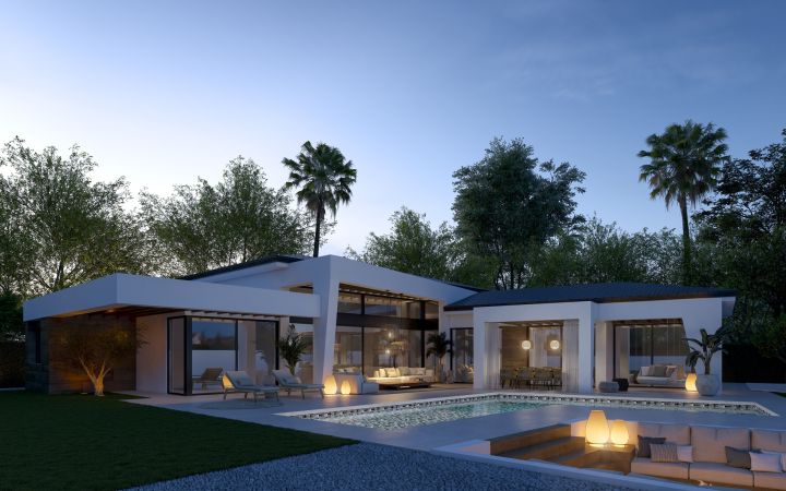 New independent villas in the Golf valley - Impressive Exclusive Villa featuring Modern Design in Nueva Andalucia