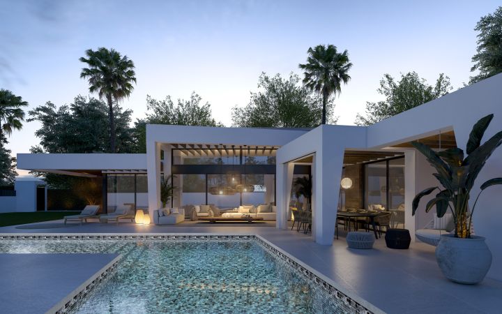 Nueva promoción de 3 villas independientes en el corazón del Valle del Golf - Impresionante villa exclusiva de diseño moderno en Nueva Andalucía