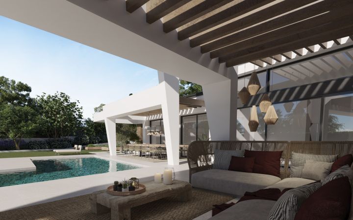 New independent villas in the Golf valley - Impressive Exclusive Villa featuring Modern Design in Nueva Andalucia