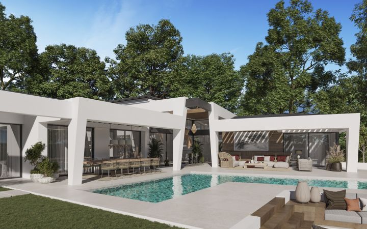 New independent villas in the Golf valley - Impressive Exclusive Villa featuring Modern Design in Nueva Andalucia