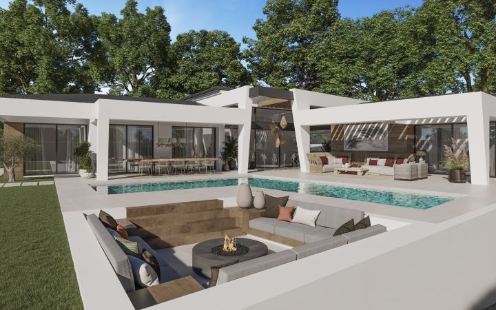 New independent villas in the Golf valley - Impressive Exclusive Villa featuring Modern Design in Nueva Andalucia