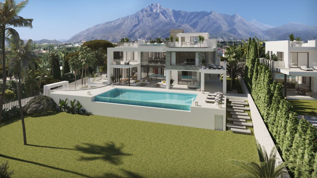 Villa avec 7 chambres et 8 salles de bain - Maison luxueuse au design moderne