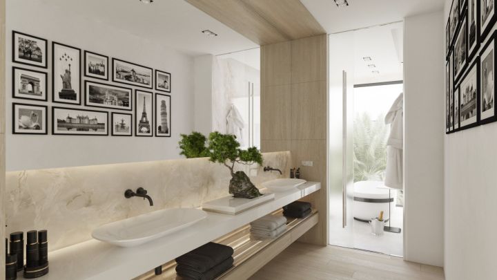 Villa avec 7 chambres et 8 salles de bain - Maison luxueuse au design moderne