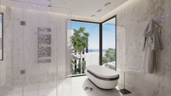 Villa avec 7 chambres et 8 salles de bain - Maison luxueuse au design moderne