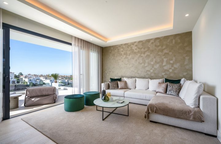 Villa avec 4 chambres et 5 salles de bain - Villa exclusive et raffinée avec vue sur le golf à Estepona