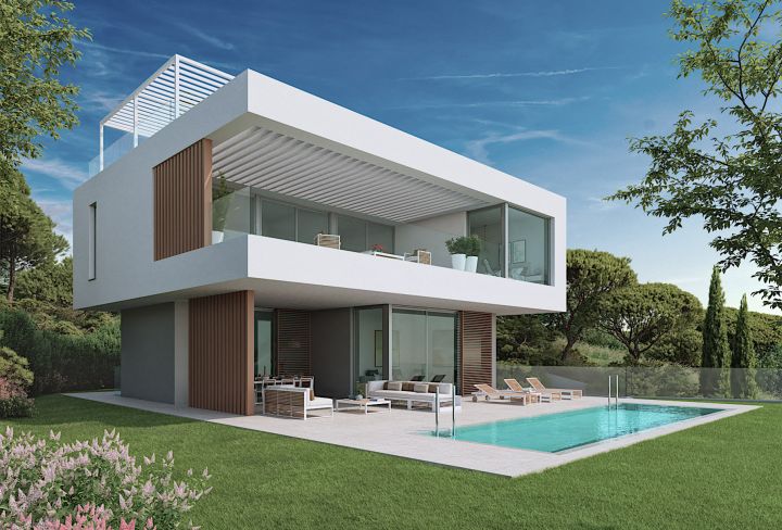 Villa avec 4 chambres et 4 salles de bain - Maison dans une communauté fermée à Estepona