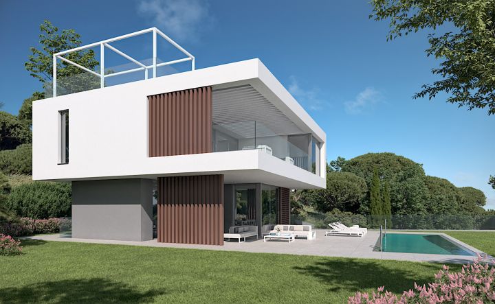 Villa avec 4 chambres et 4 salles de bain - Maison dans une communauté fermée à Estepona