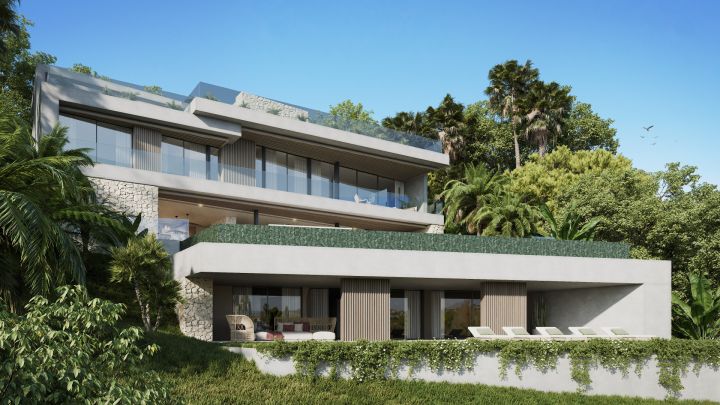 Aloha 47 A - Parcela con proyecto - Exclusiva casa moderna con vistas al campo de golf