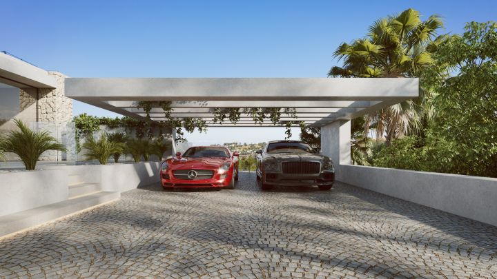Aloha 47 A - Parcela con proyecto - Exclusiva casa moderna con vistas al campo de golf