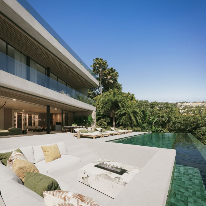 Aloha 47 A - Parcela con proyecto - Exclusiva casa moderna con vistas al campo de golf