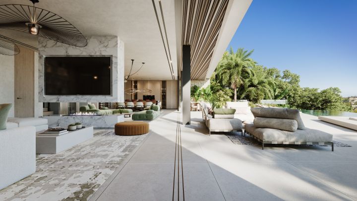 Aloha 47 A - Parcela con proyecto - Exclusiva casa moderna con vistas al campo de golf
