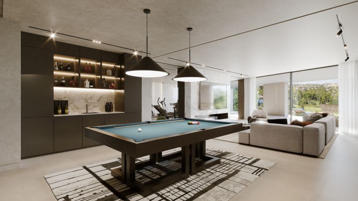 Aloha 47 A - Parcela con proyecto - Exclusiva casa moderna con vistas al campo de golf