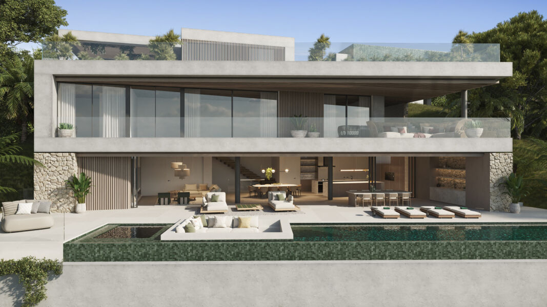 Aloha 47 B - Projet de terrain avec villa - Maison moderne contemporaine avec vue panoramique