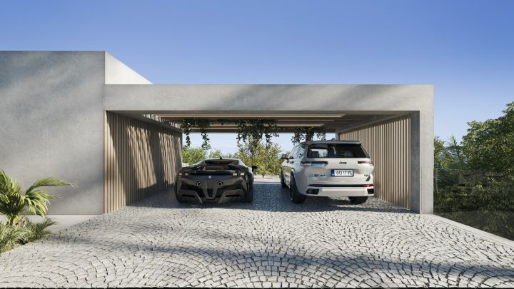Aloha 47 B - Parcela con proyecto de Villa - Casa moderna contemporánea con vistas panorámicas