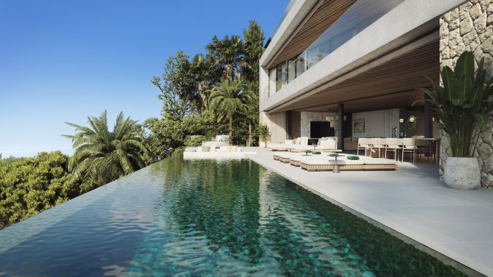 Aloha 47 B - Parcela con proyecto de Villa - Casa moderna contemporánea con vistas panorámicas