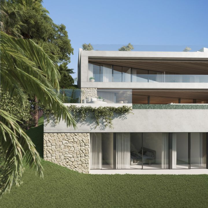 Aloha 47 B - Parcela con proyecto de Villa - Casa moderna contemporánea con vistas panorámicas