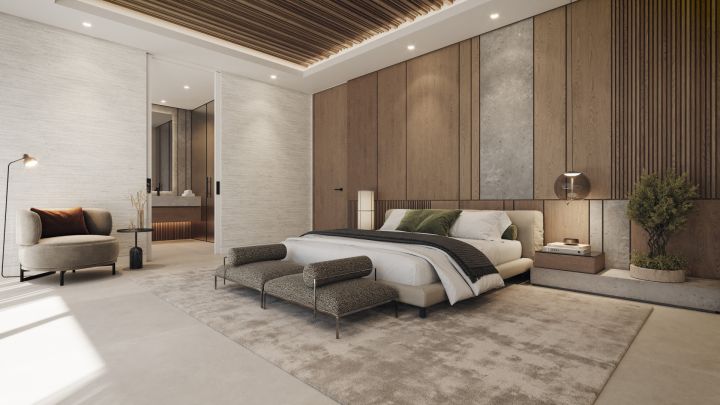 Aloha 47 B - Parcela con proyecto de Villa - Casa moderna contemporánea con vistas panorámicas