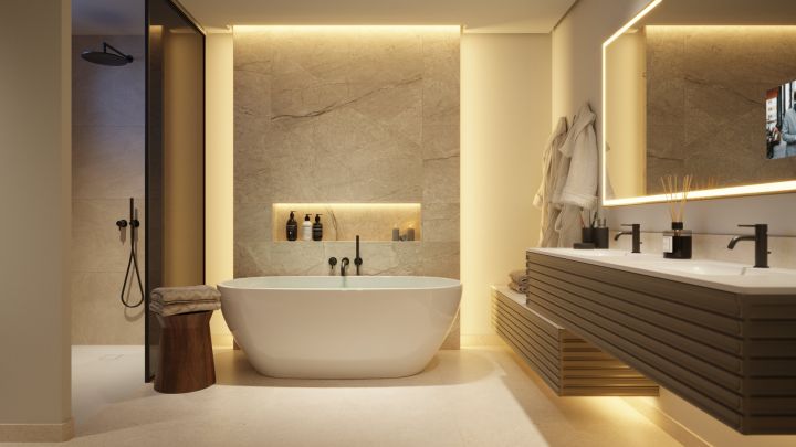 Apartment avec 2 chambres et 2 salles de bain - Propriété haut de gamme élégante avec vue panoramique