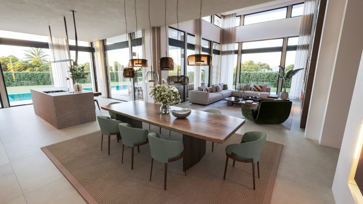 New project of 4 villas in Golden Mile - Elegant Modern Home with Stunning Sea Views