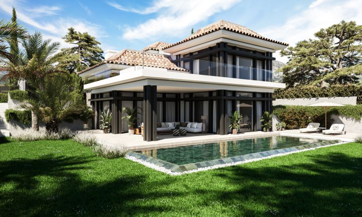 New project of 4 villas in Golden Mile - Elegant Modern Home with Stunning Sea Views
