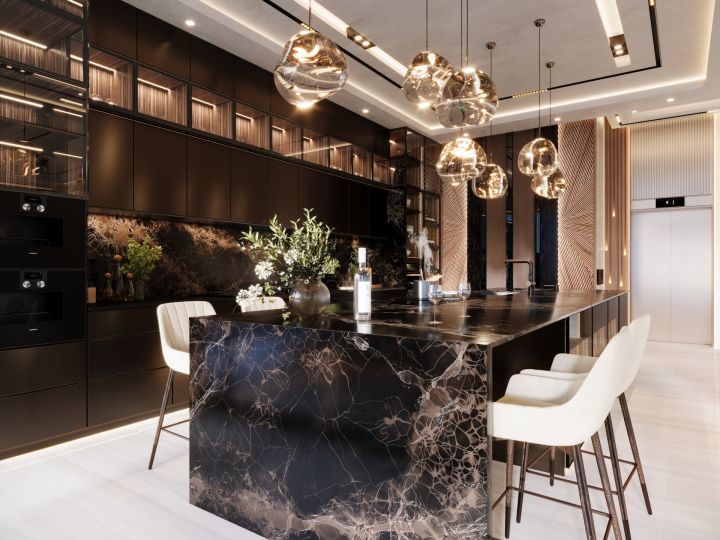Villa avec 5 chambres et 5 salles de bain - Maison élégante au design moderne