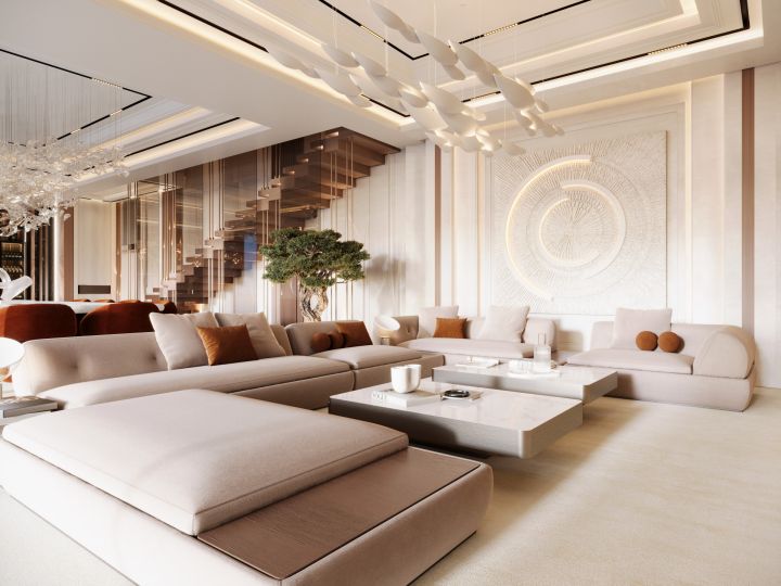 Villa avec 5 chambres et 5 salles de bain - Maison élégante au design moderne