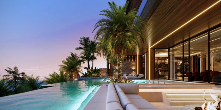 Villa avec 5 chambres et 5 salles de bain - Maison élégante au design moderne