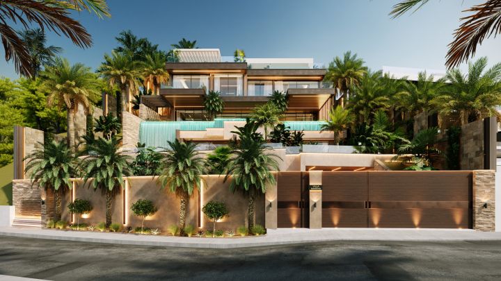 Villa avec 5 chambres et 5 salles de bain - Maison élégante au design moderne