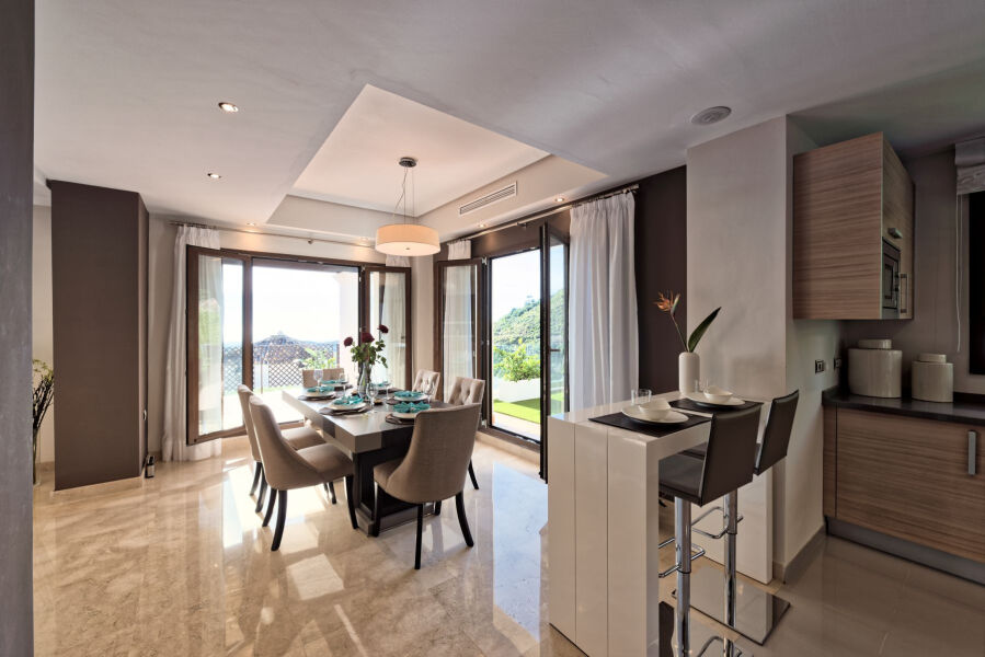 Benahavis Hills Country Club - White Mountain Andalusian-Style Residence