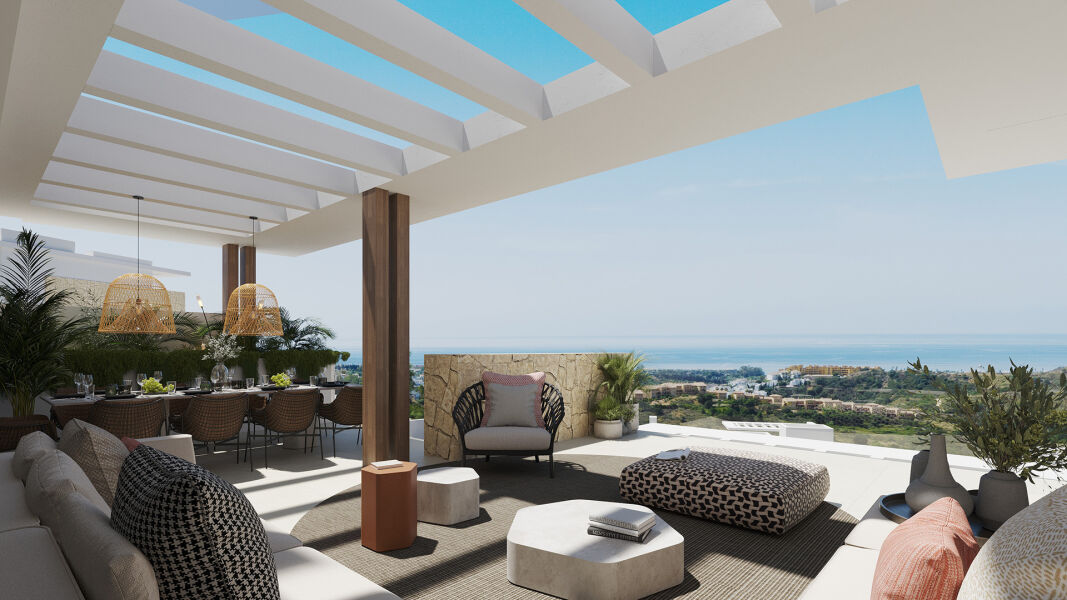 Altezza Suites - Ático de tres dormitorios - Apartamento con solárium en la Nueva Milla de Oro.